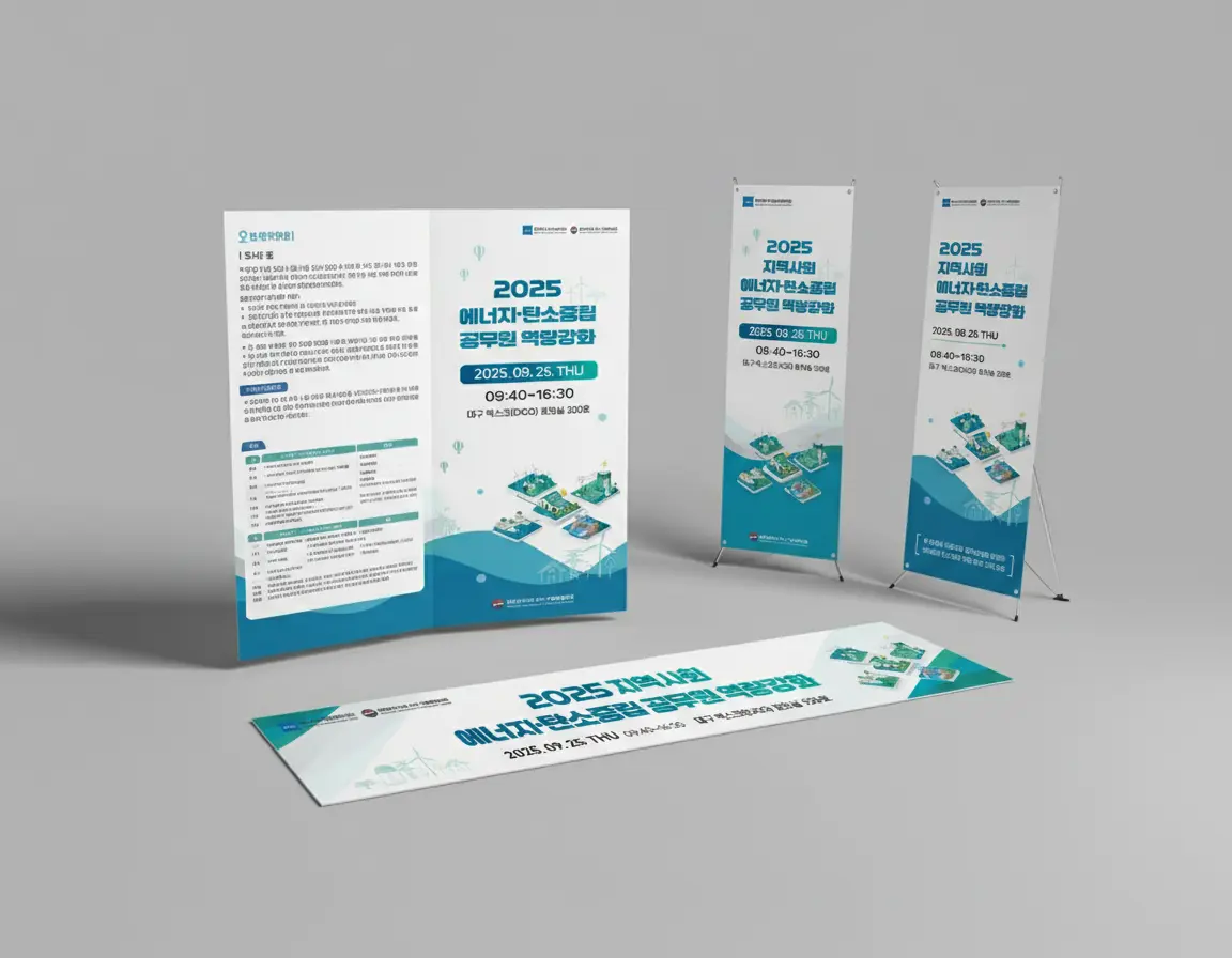 지역사회 역량강화 행사 디자인 패키지