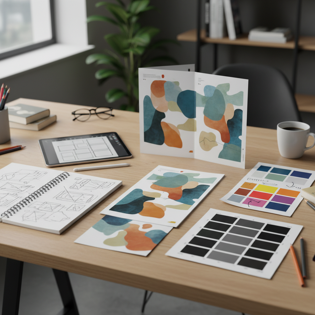 브로슈어 제작 과정 — 기획부터 인쇄까지