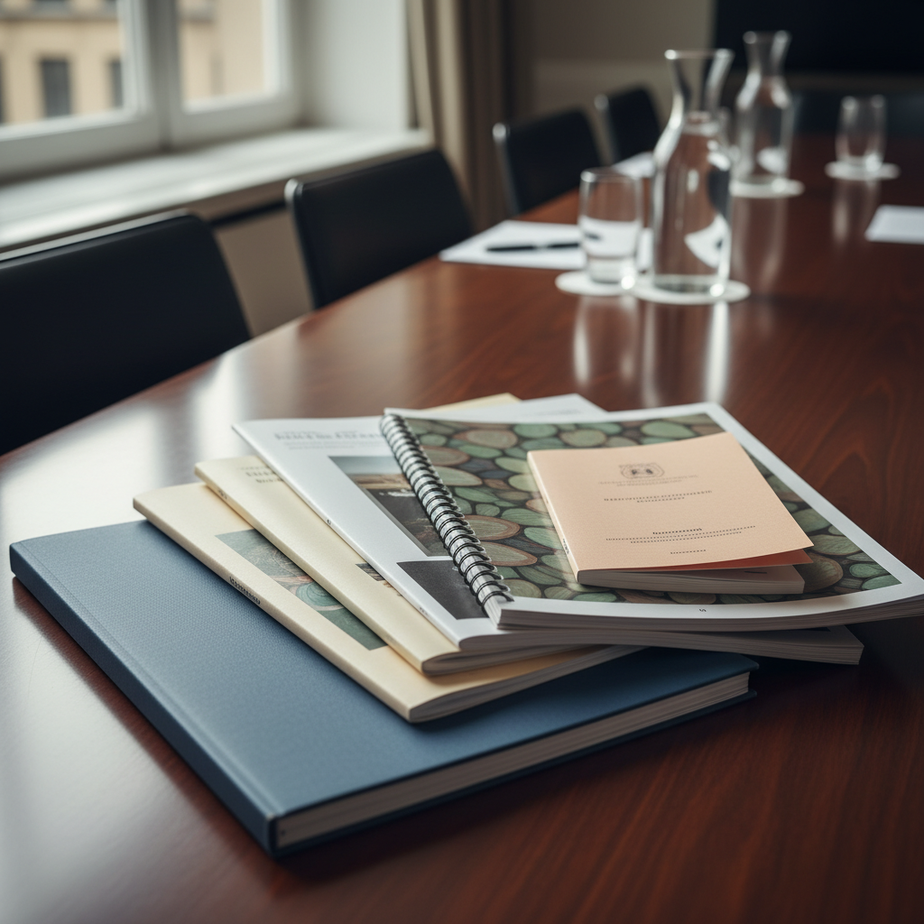 편집 디자인 결과물 — 보고서, 사보, 카탈로그, 프로그램북