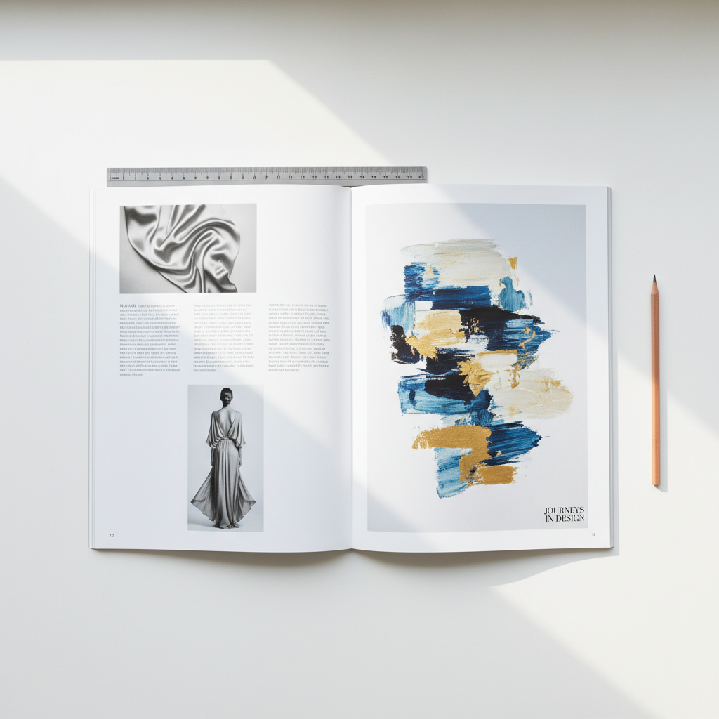 편집 디자인 레이아웃 — 매거진 스프레드와 그리드 구조