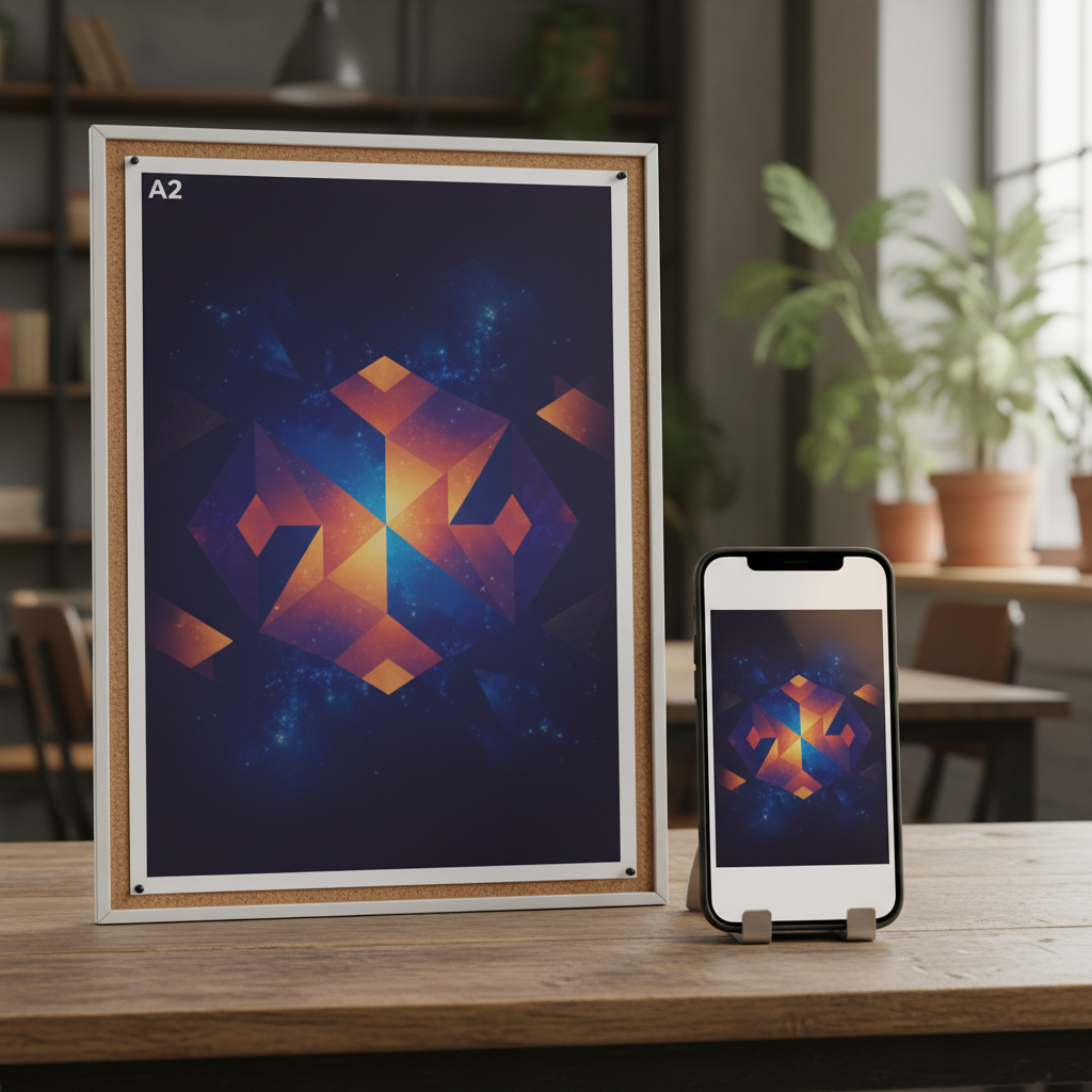 행사 포스터 인쇄용과 SNS용 비교