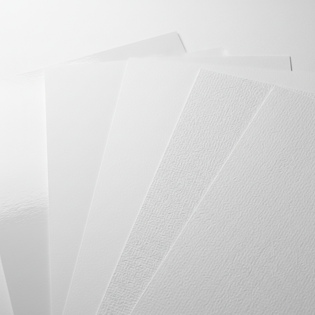 포스터 인쇄 용지 종류 비교 — 아트지, 스노우지, 특수 용지