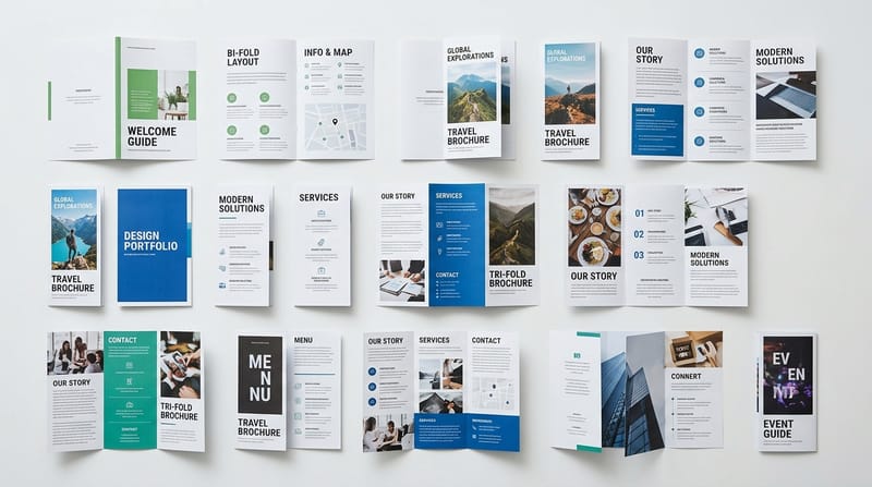 팜플렛 디자인 — 종류, 구성, 제작 팁 가이드