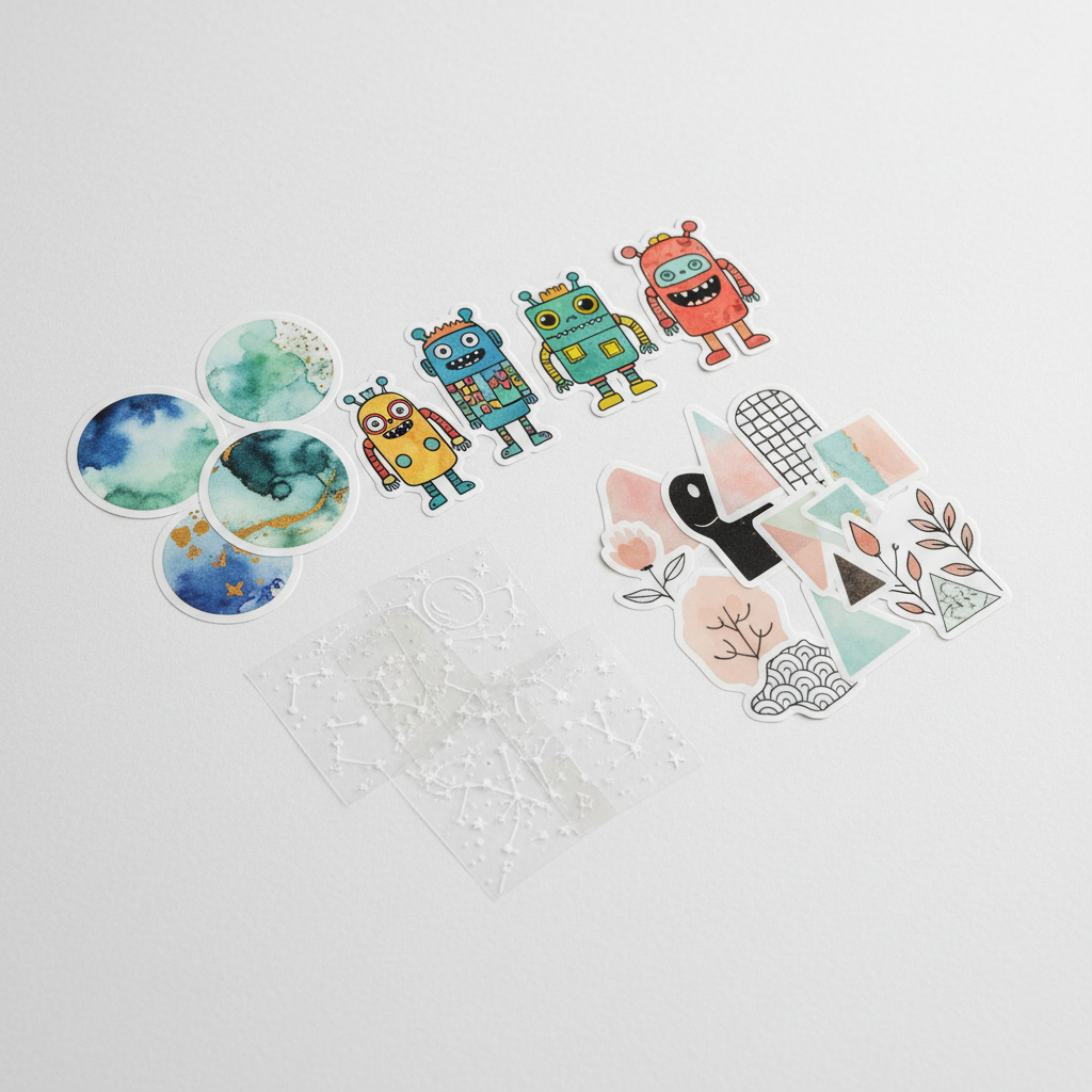 스티커 제작 가이드 — 재질, 도무송, 인쇄 파일까지 총정리