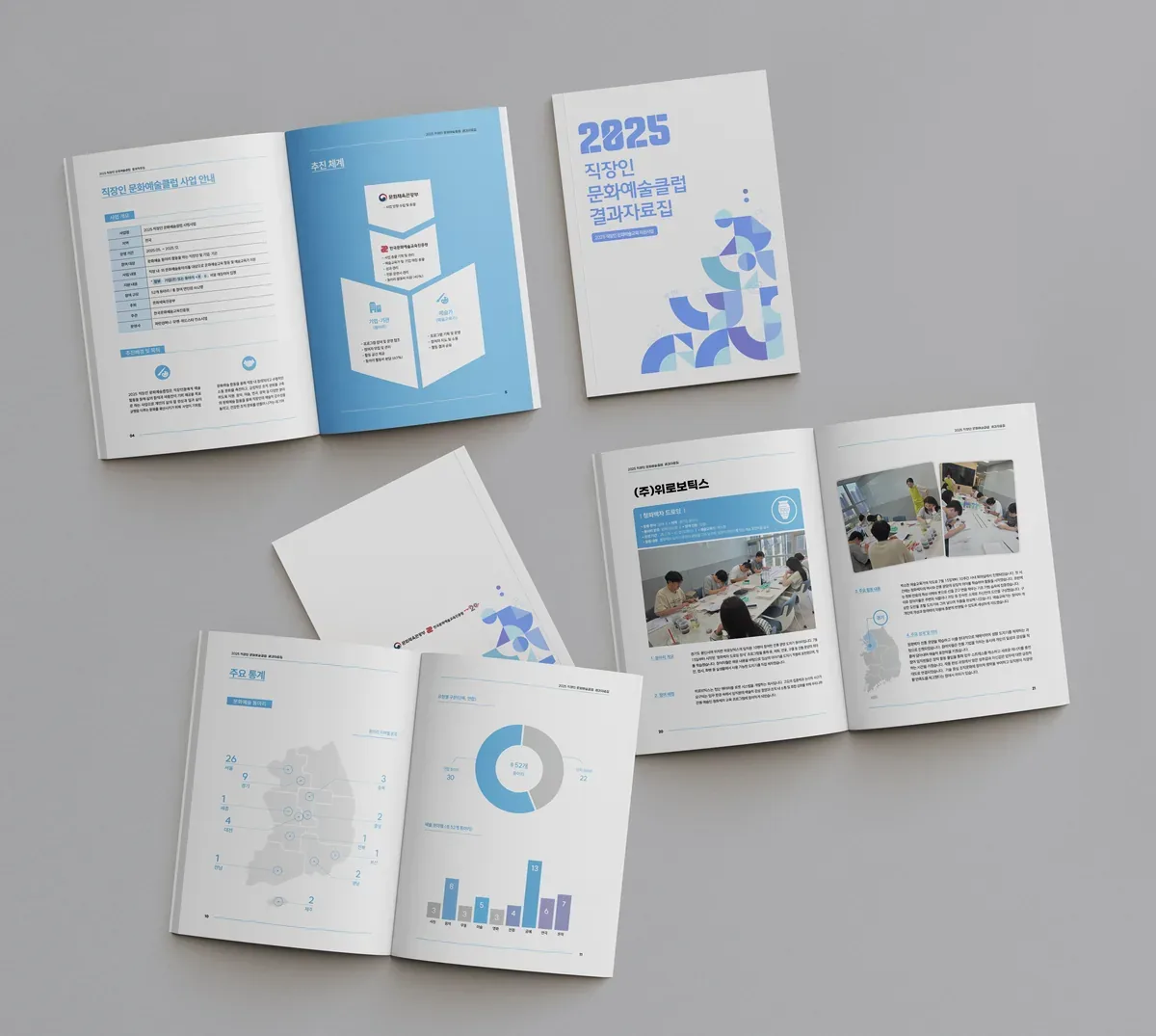 한국문화예술교육진흥원 · 문화예술클럽 결과자료집 디자인 사례