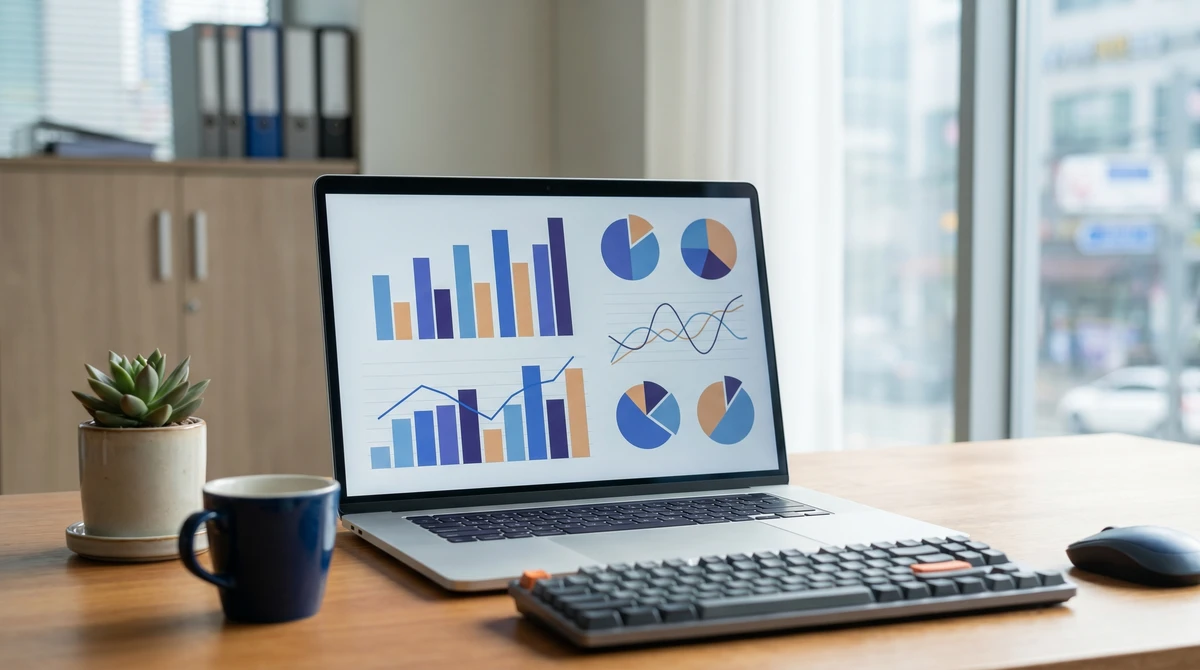 행사 KPI 대시보드 차트와 그래프